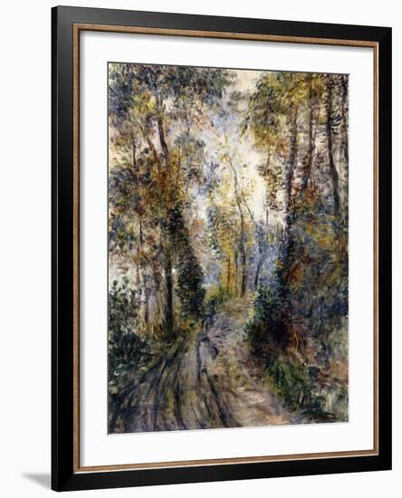 The Forest Path, 1871-Pierre-Auguste Renoir-Framed Giclee Print