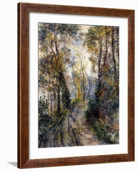 The Forest Path, 1871-Pierre-Auguste Renoir-Framed Giclee Print