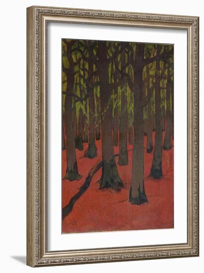 The Forest with Red Earth, c.1891-Georges Lacombe-Framed Giclee Print