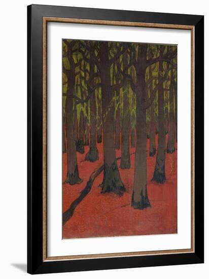 The Forest with Red Earth, c.1891-Georges Lacombe-Framed Giclee Print