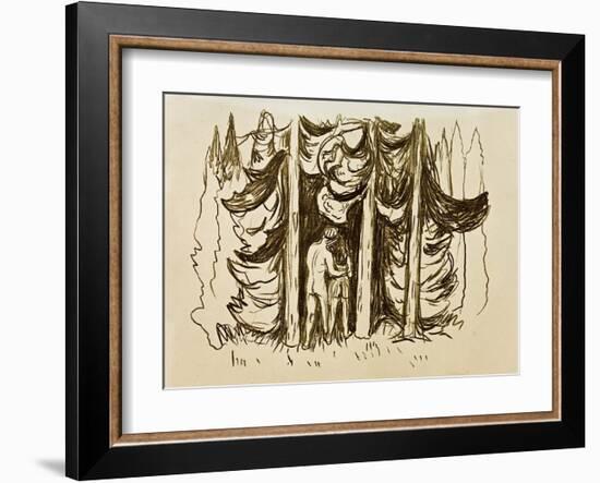 The Forest-Edvard Munch-Framed Giclee Print