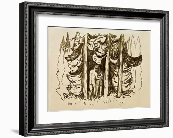 The Forest-Edvard Munch-Framed Giclee Print