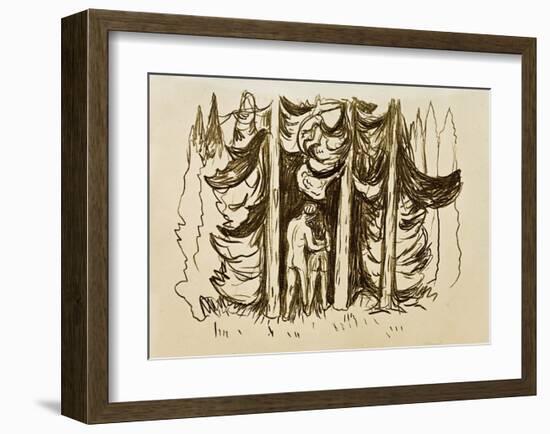 The Forest-Edvard Munch-Framed Giclee Print