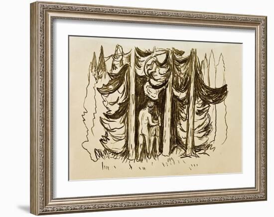 The Forest-Edvard Munch-Framed Giclee Print