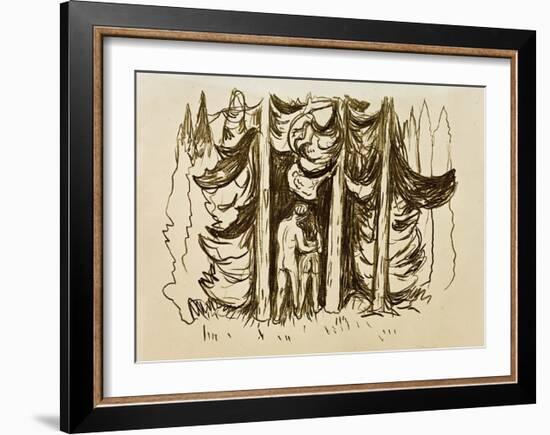 The Forest-Edvard Munch-Framed Giclee Print