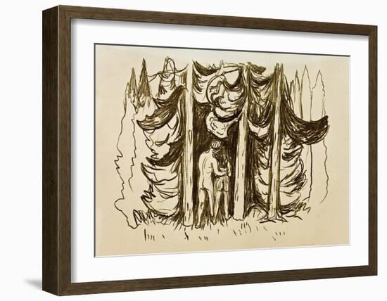 The Forest-Edvard Munch-Framed Giclee Print