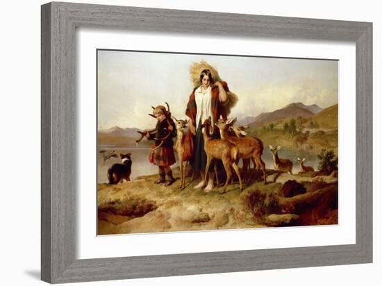 The Forester's Family-Edwin Henry Landseer-Framed Giclee Print