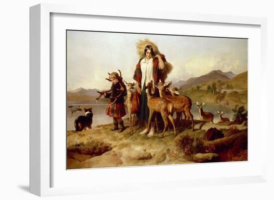 The Forester's Family-Edwin Henry Landseer-Framed Giclee Print