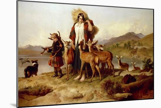 The Forester's Family-Edwin Henry Landseer-Mounted Giclee Print