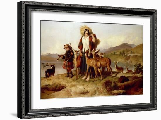 The Forester's Family-Edwin Henry Landseer-Framed Giclee Print