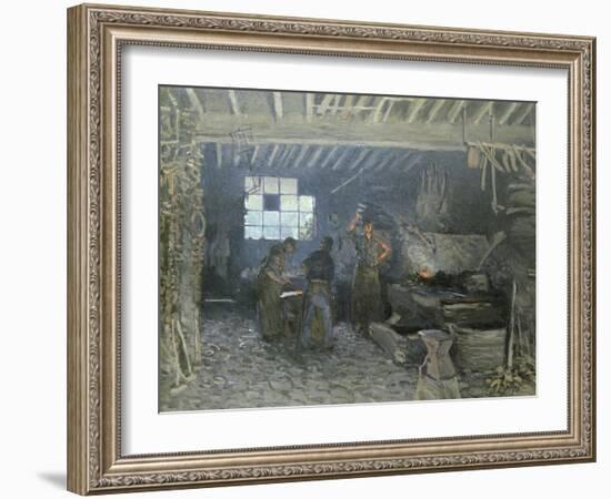 The Forge at Marly-Le-Roi, Yvelines, 1875-Alfred Sisley-Framed Giclee Print