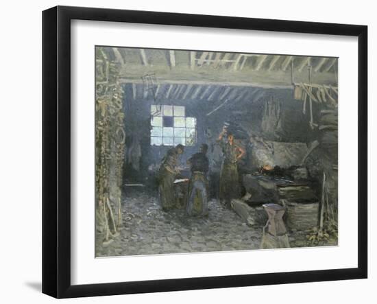 The Forge at Marly-Le-Roi, Yvelines, 1875-Alfred Sisley-Framed Giclee Print