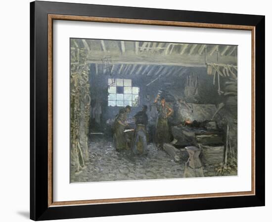 The Forge at Marly-Le-Roi, Yvelines, 1875-Alfred Sisley-Framed Giclee Print