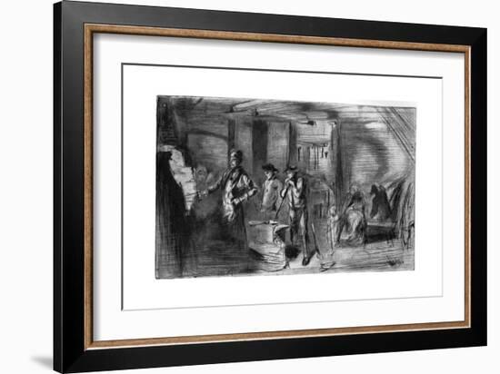 The Forge, C1860-James Abbott McNeill Whistler-Framed Giclee Print