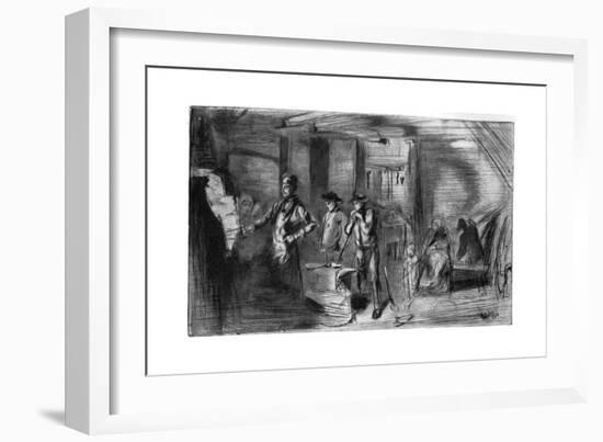 The Forge, C1860-James Abbott McNeill Whistler-Framed Giclee Print