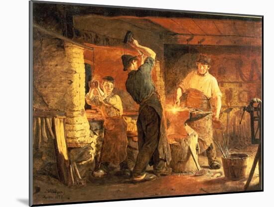 The Forge-Peder Severin Kröyer-Mounted Giclee Print