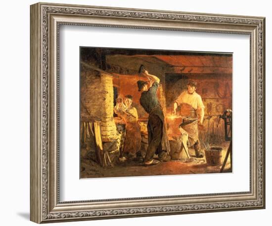 The Forge-Peder Severin Kröyer-Framed Giclee Print