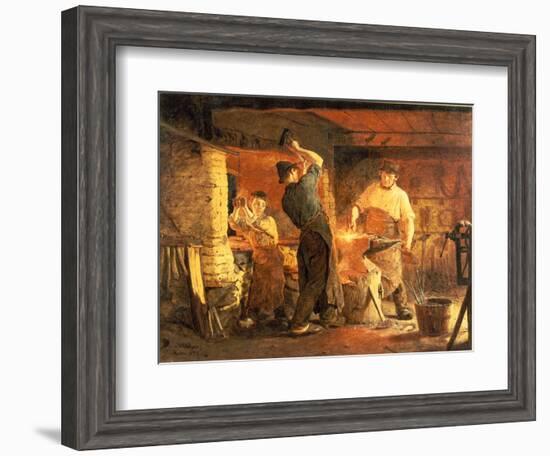 The Forge-Peder Severin Kröyer-Framed Giclee Print