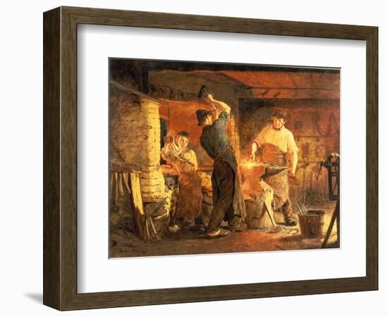 The Forge-Peder Severin Kröyer-Framed Giclee Print