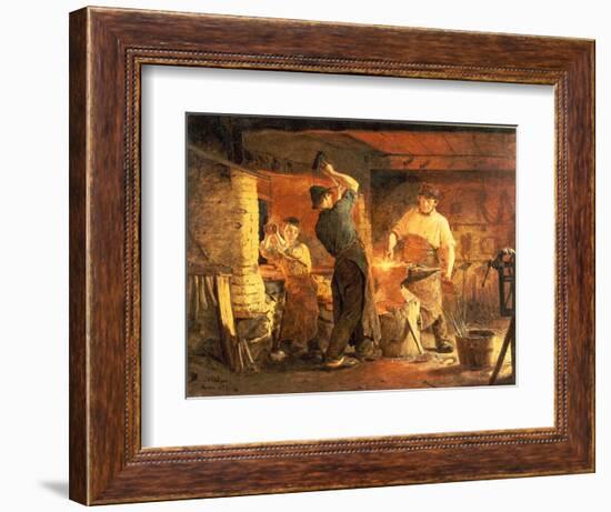 The Forge-Peder Severin Kröyer-Framed Giclee Print