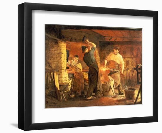 The Forge-Peder Severin Kröyer-Framed Giclee Print