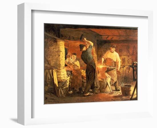 The Forge-Peder Severin Kröyer-Framed Giclee Print