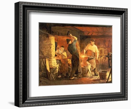 The Forge-Peder Severin Kröyer-Framed Giclee Print