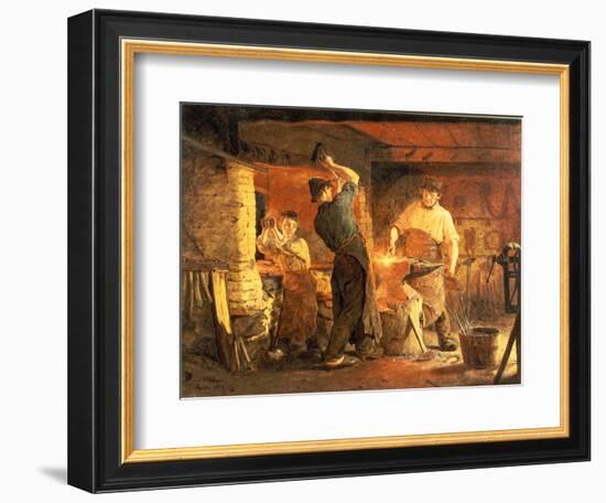 The Forge-Peder Severin Kröyer-Framed Giclee Print