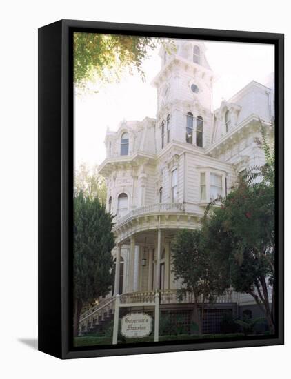 The Former California Governors Mansion Seen in Downtown Sacramento, California-Rich Pedroncelli-Framed Premier Image Canvas