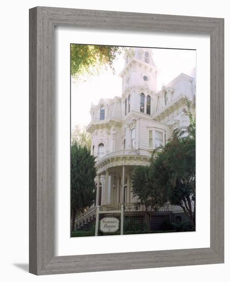 The Former California Governors Mansion Seen in Downtown Sacramento, California-Rich Pedroncelli-Framed Photographic Print