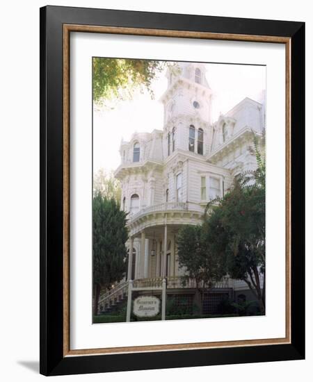 The Former California Governors Mansion Seen in Downtown Sacramento, California-Rich Pedroncelli-Framed Photographic Print