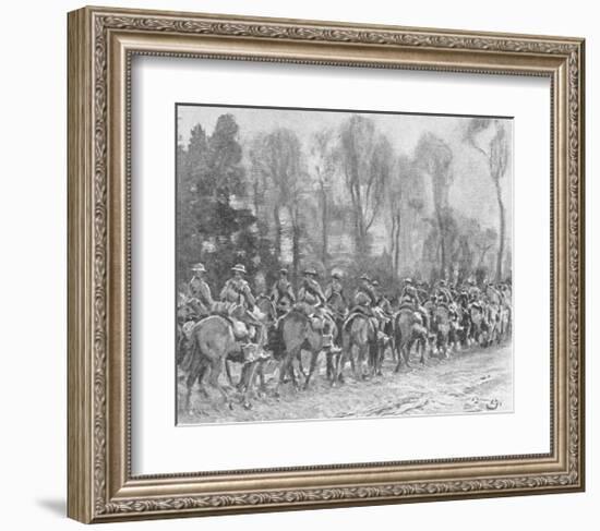 The Fort Garry's on the March-Sir Alfred Munnings-Framed Premium Giclee Print