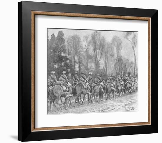 The Fort Garry's on the March-Sir Alfred Munnings-Framed Premium Giclee Print