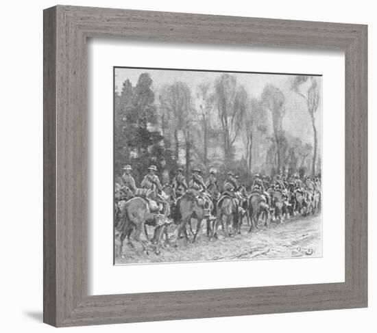 The Fort Garry's on the March-Sir Alfred Munnings-Framed Premium Giclee Print