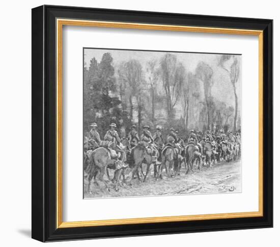 The Fort Garry's on the March-Sir Alfred Munnings-Framed Premium Giclee Print