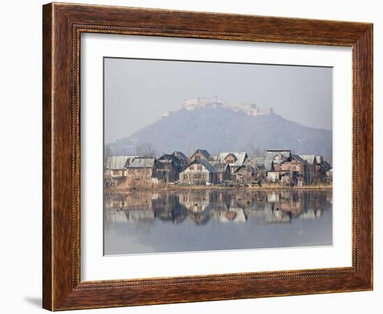 The Fort Looks over Dal Lake at Srinagar, Kashmir, India-Julian Love-Framed Photographic Print