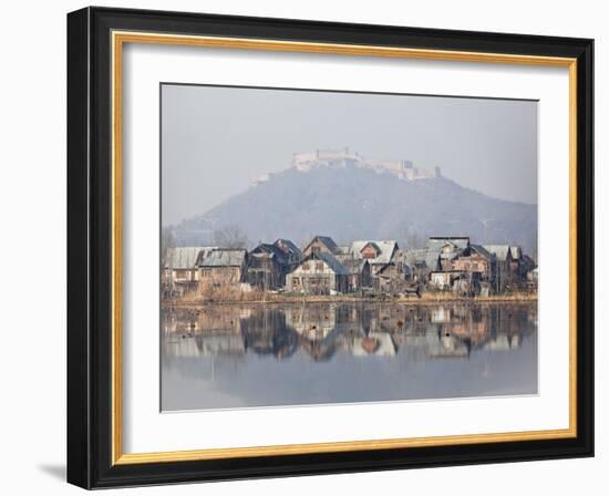 The Fort Looks over Dal Lake at Srinagar, Kashmir, India-Julian Love-Framed Photographic Print