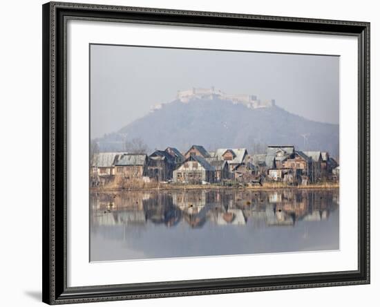 The Fort Looks over Dal Lake at Srinagar, Kashmir, India-Julian Love-Framed Photographic Print