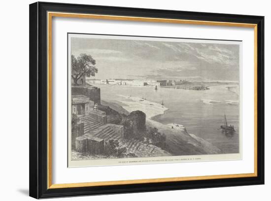 The Fort of Allahabad, and Junction of the Jumna with the Ganges-William 'Crimea' Simpson-Framed Giclee Print