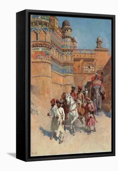 The Fort of Gwalior, Madhya Pradesh-Edwin Lord Weeks-Framed Premier Image Canvas