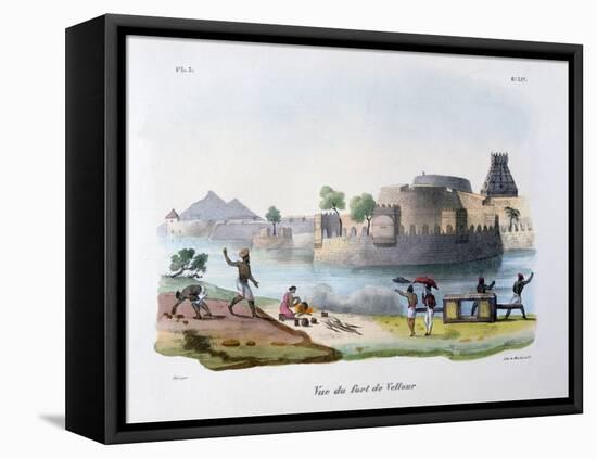 The Fort of Vellour (Vellor), India, 1828-Marlet et Cie-Framed Premier Image Canvas