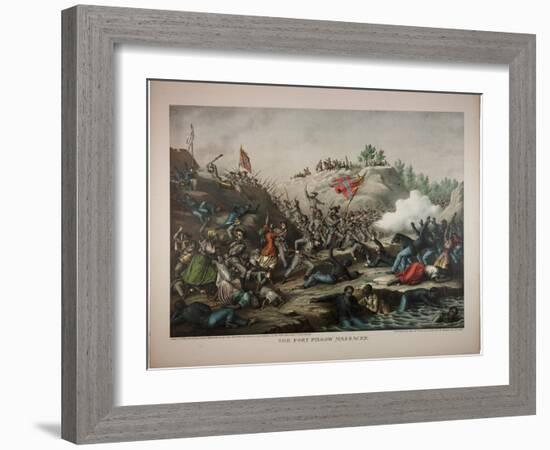 The Fort Pillow Massacre, 1892-Kurz And Allison-Framed Giclee Print