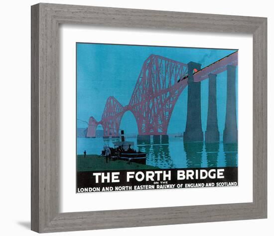 The Forth Bridge-null-Framed Art Print