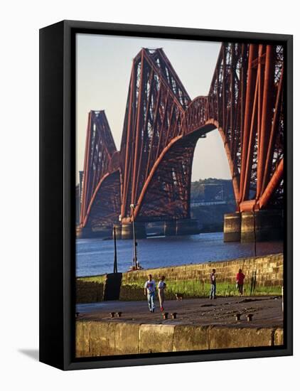 The Forth Rail Bridge, Firth of Forth, Edinburgh, Scotland-Paul Harris-Framed Premier Image Canvas