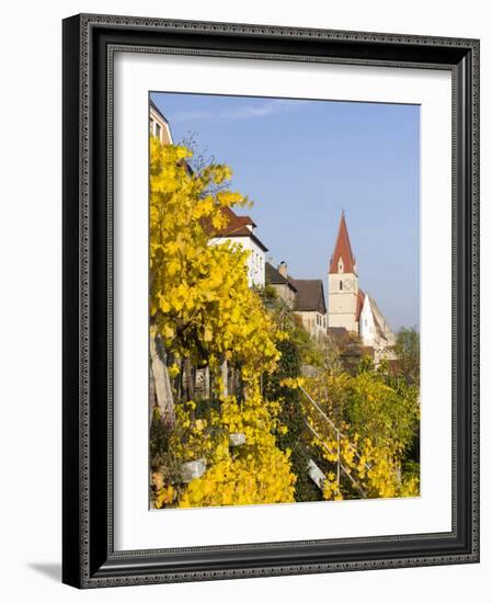 The Fortified Church Mariae Himmelfahrt in the Medieval Town of Weissenkirchen in the Wachau-Martin Zwick-Framed Photographic Print