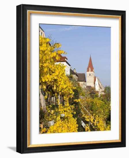 The Fortified Church Mariae Himmelfahrt in the Medieval Town of Weissenkirchen in the Wachau-Martin Zwick-Framed Photographic Print