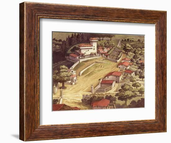 The Fortified Villa of the Medici Family at Trebbio-Pat Nicolle-Framed Giclee Print