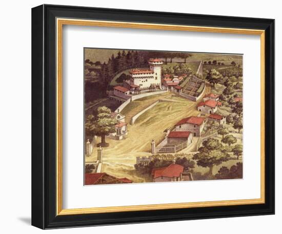 The Fortified Villa of the Medici Family at Trebbio-Pat Nicolle-Framed Giclee Print