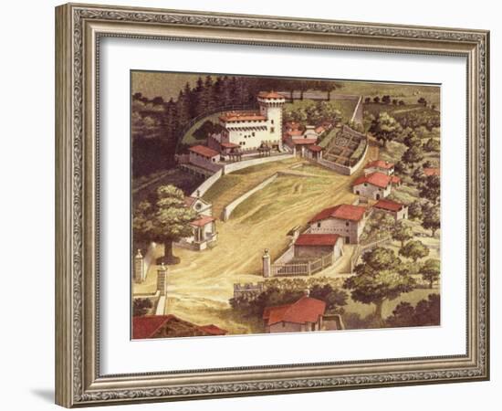 The Fortified Villa of the Medici Family at Trebbio-Pat Nicolle-Framed Giclee Print