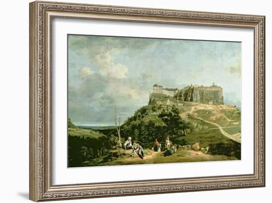 The Fortress of Konigstein, 18th Century-Bernardo Bellotto-Framed Giclee Print